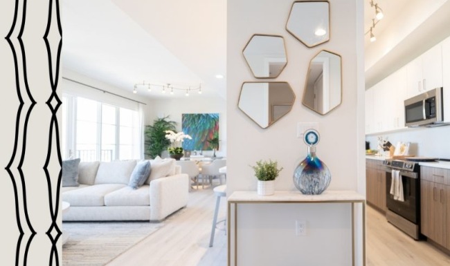 Open space living area with natural lighting